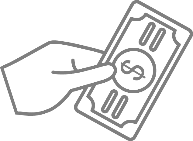 Hand with money